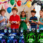 QIYANPAX 4-Pack Video Game Tablecloths – 54 x 108 in, Waterproof Party Decor
