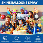 QONS Balloon Shine Spray 8.45oz – Glossy Latex Balloons for Parties & Events