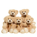 Quaakssi Teddy Bears Bulk 5 Pack – 13.5-Inch Light Brown Plush for Party Decor