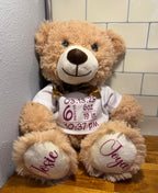 Quaakssi Teddy Bears Bulk 5 Pack – 13.5-Inch Light Brown Plush for Party Decor
