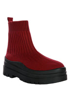 Quavo Knitted Platform Chunky Boots