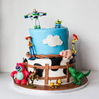 Queediz 9Pack Story Action Figures with Cake Topper – Cartoon Cupcake Toppers for Parties