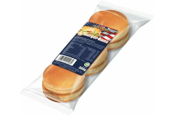 8 x Quickbury 6 Burger Buns 300G