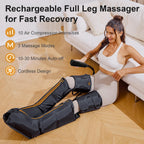 QUINEAR Cordless Full-Leg Air Compression – Portable Leg & Foot Massager