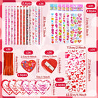 Qyyiguf 216Pcs Valentines Day Stationery Kit – 36 Sets for Classmates & Party Favors