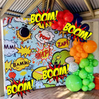 QZCPGP 4Pcs Superhero Balloons – Giant Foil Hero Party Decor for Kids Birthday