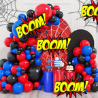 QZCPGP 4Pcs Superhero Balloons – Giant Foil Hero Party Decor for Kids Birthday