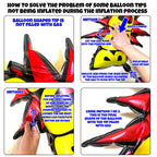 QZCPGP 4Pcs Superhero Balloons – Giant Foil Hero Party Decor for Kids Birthday