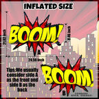 QZCPGP 4Pcs Superhero Balloons – Giant Foil Hero Party Decor for Kids Birthday