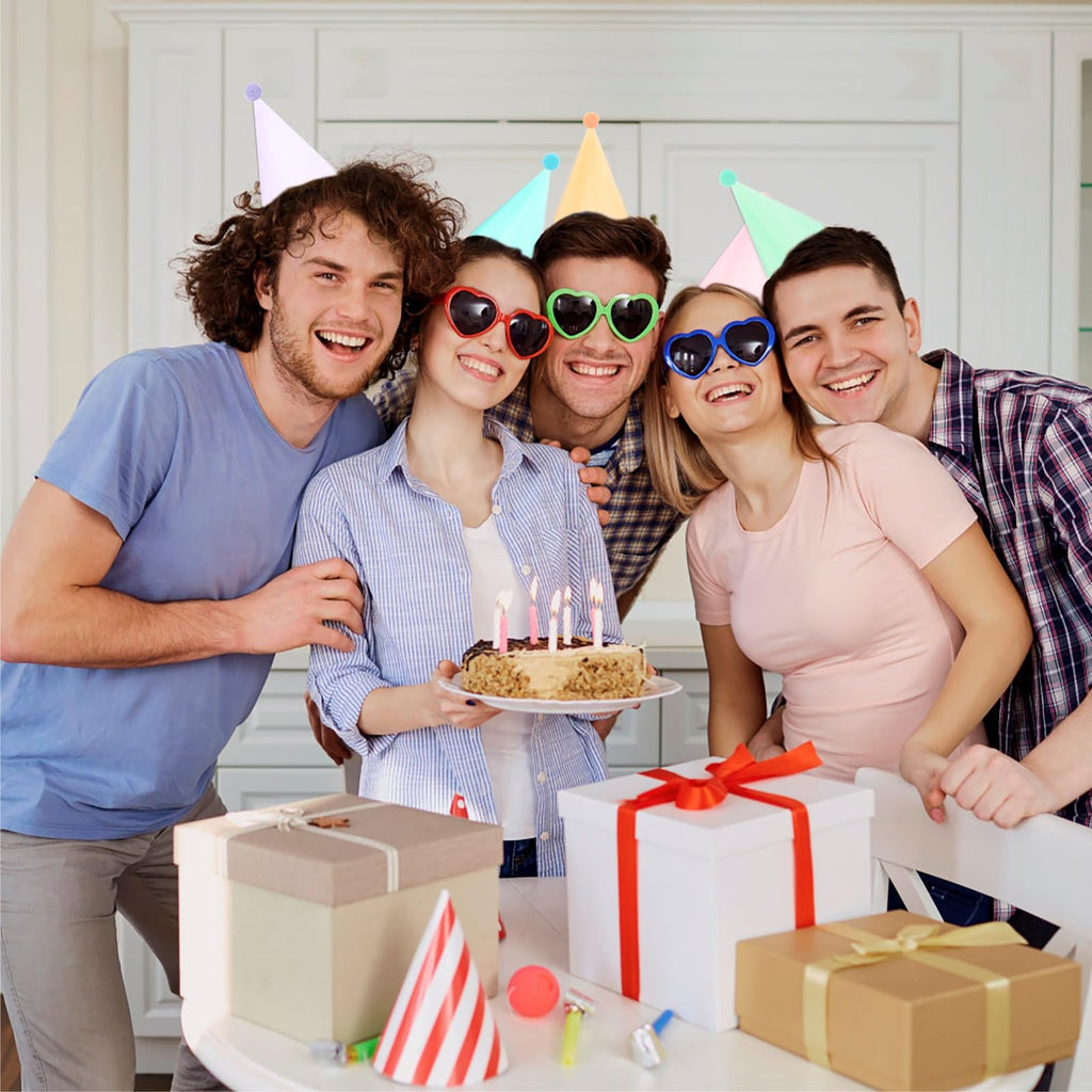 QZV 24 Pack Pastel Birthday Hats 

8-Color Cone Party Hats