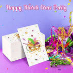 Ragnhild Mardi Gras Napkins — 100-Count Rectangle Cocktail Napkins for Carnival Party Decor