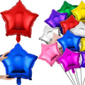 Raiten 100-Piece 18-Inch Star Shape Foil Balloons – Multicolor Helium Party Decor