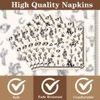 Rakuto Western Party Tableware – 96Pcs Cowboy Plates & Napkins for 24 Guests