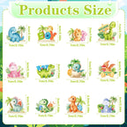 Rakuto Dinosaur Baby Shower Decorations 36Pcs Cupcake Toppers – Hatching Soon & It's a Boy