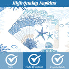 Rakuto Ocean Themed Party Decorations – 96pc Beach Tableware Set Serves 24