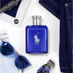 Polo Blue Eau de Toilette Gift Set – Ralph Lauren Fragrances | Full & Travel Size EDT, Aftershave, Hair & Body Wash, Pouch
