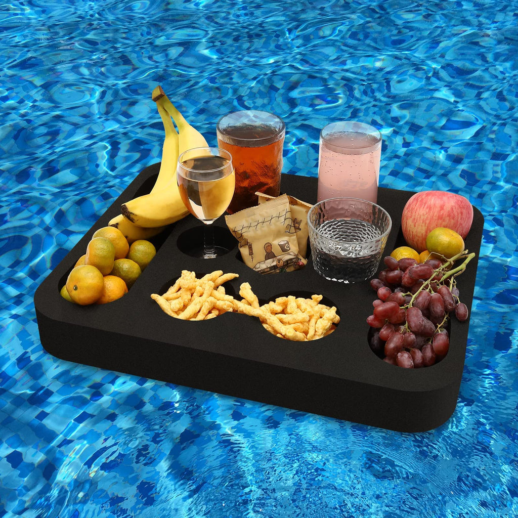 RAMIEYOO Floating Drink Holder – Versatile Pool, Beach & Hot Tub Tray for Easy Serving