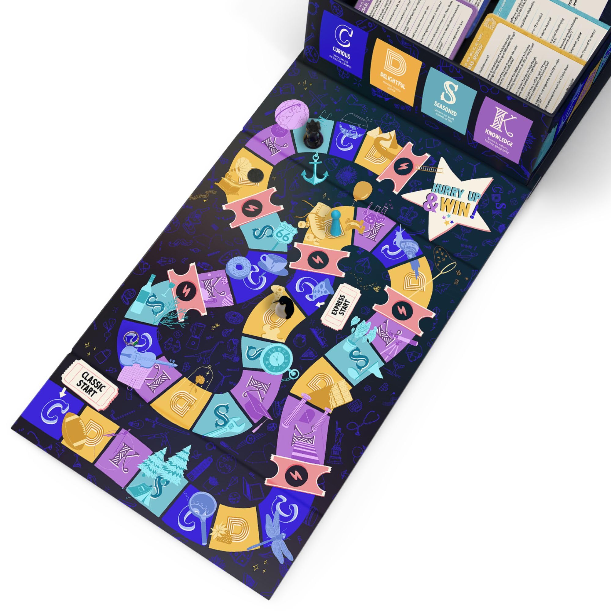 Randolph CDSK Trivia Party Game – 2–16 Players, 2500+ Questions, Ages 14+, 45 Minutes