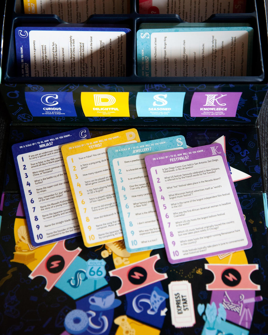 Randolph CDSK Trivia Party Game – 2–16 Players, 2500+ Questions, Ages 14+, 45 Minutes