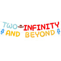 RANERVZ Two Infinity and Beyond Banner - Toy-Inspired 2nd Birthday Decor