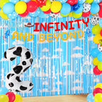RANERVZ Two Infinity and Beyond Banner - Toy-Inspired 2nd Birthday Decor
