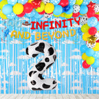 RANERVZ Two Infinity and Beyond Banner - Toy-Inspired 2nd Birthday Decor