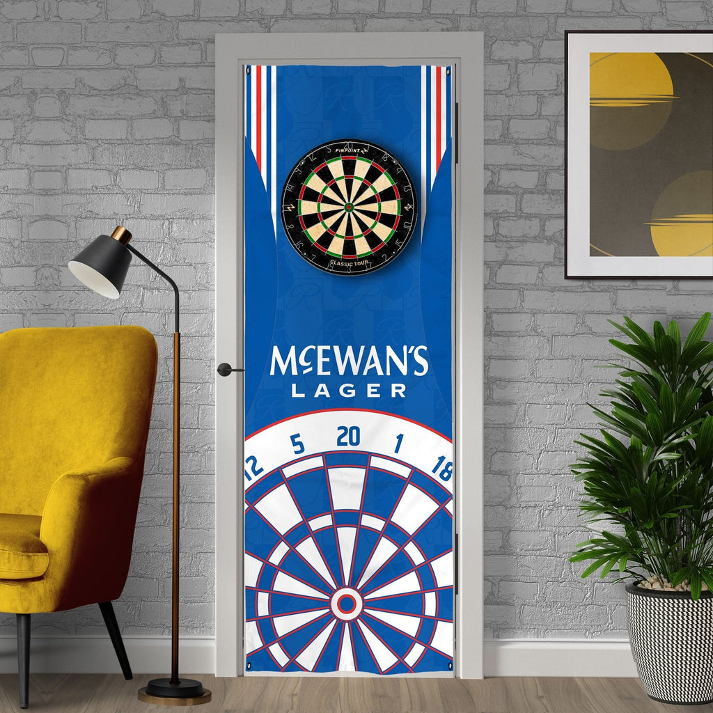 Rangers - 1996 Home Shirt - Personalised Darts Wall Banner - Two Sizes [COLLECTIVE]