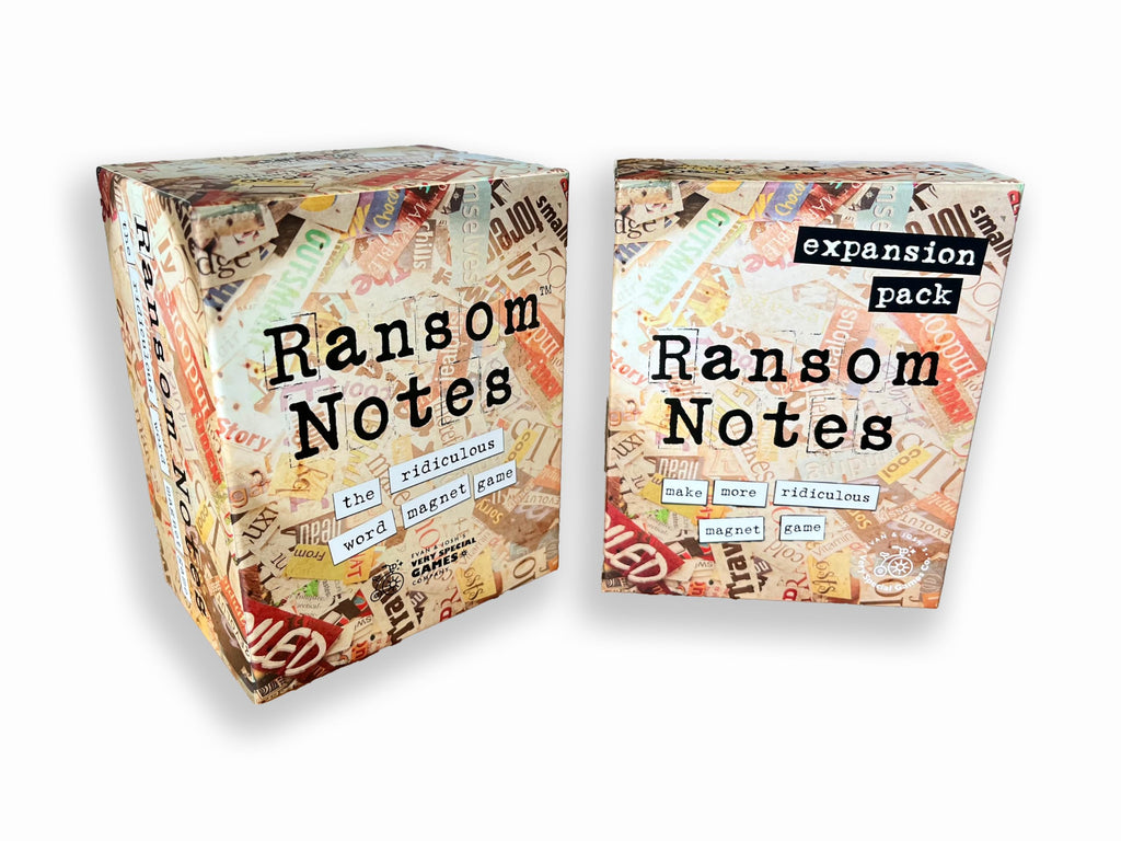 Ransom Notes - The Ridiculous Word Magnet Party Game & Expansion Bundle for 3+ Players