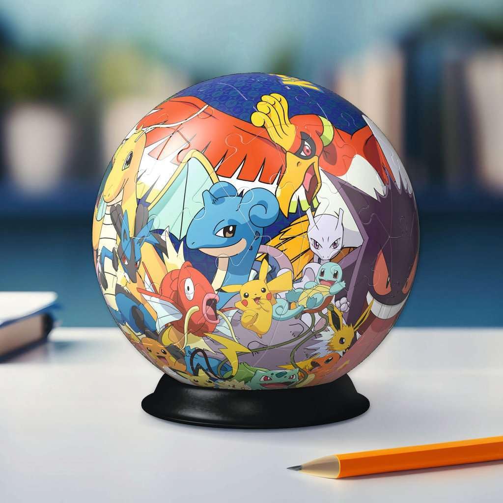 Ravensburger Pokemon 3D Puzzle Ball – 72-Piece No-Glue Jigsaw for Kids 6+