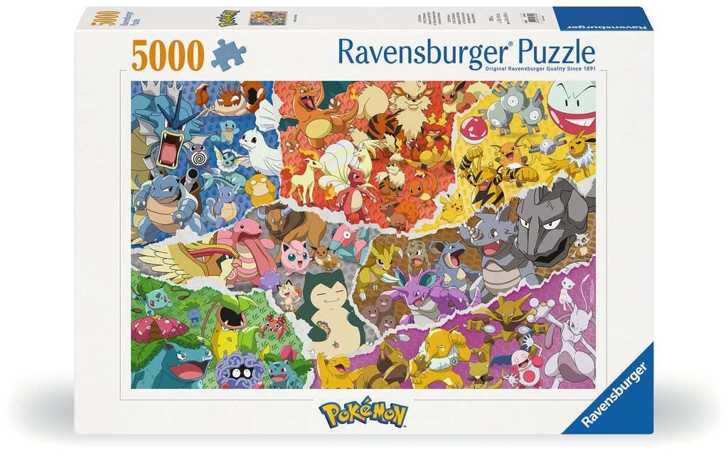 Ravensburger Pokemon 5000-Piece Jigsaw Puzzle – Adults & Kids 12+, Yellow Edition
