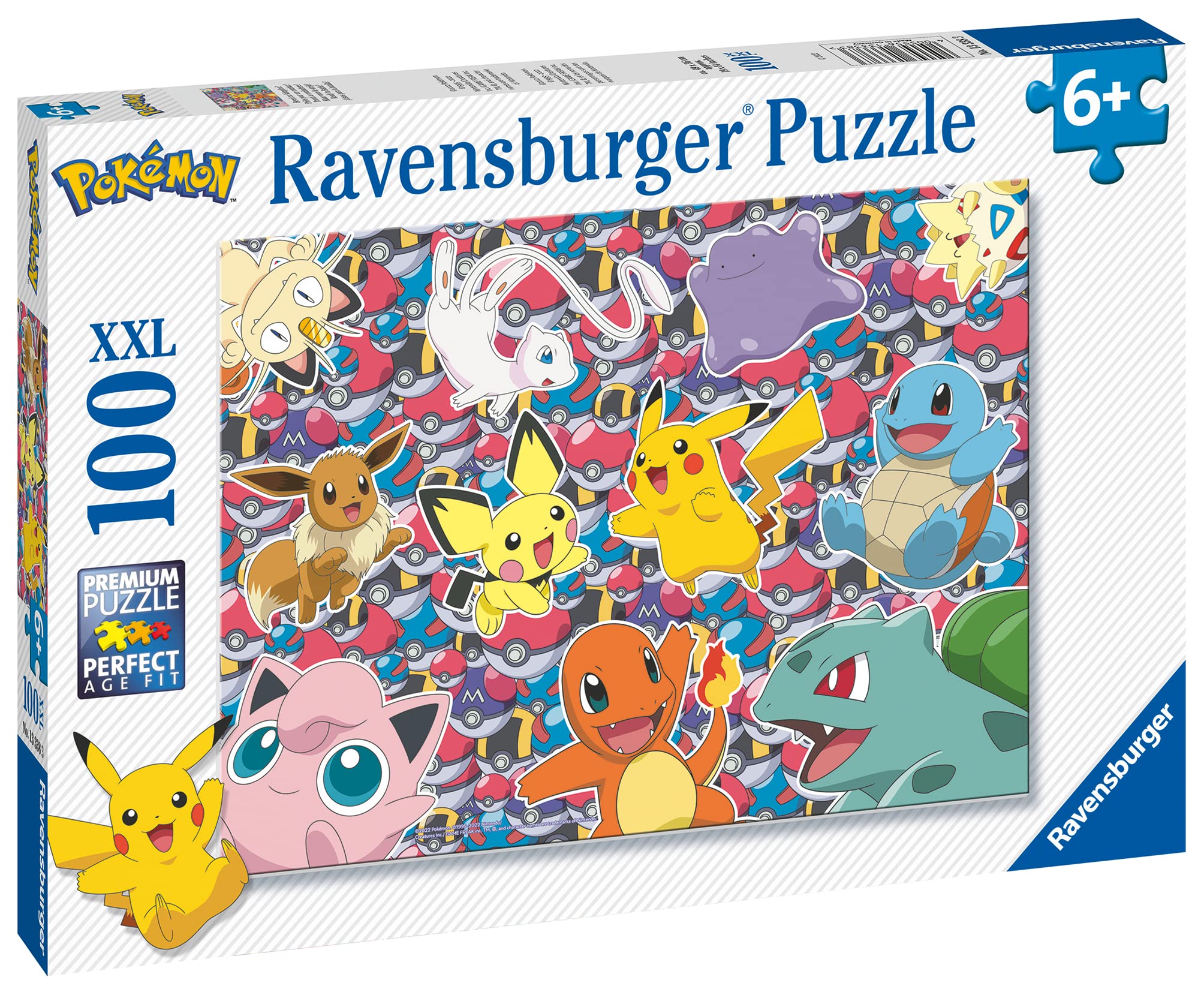 Ravensburger Pokemon XXL 100-Piece Jigsaw Puzzle for Kids 6+ – Pikachu Edition
