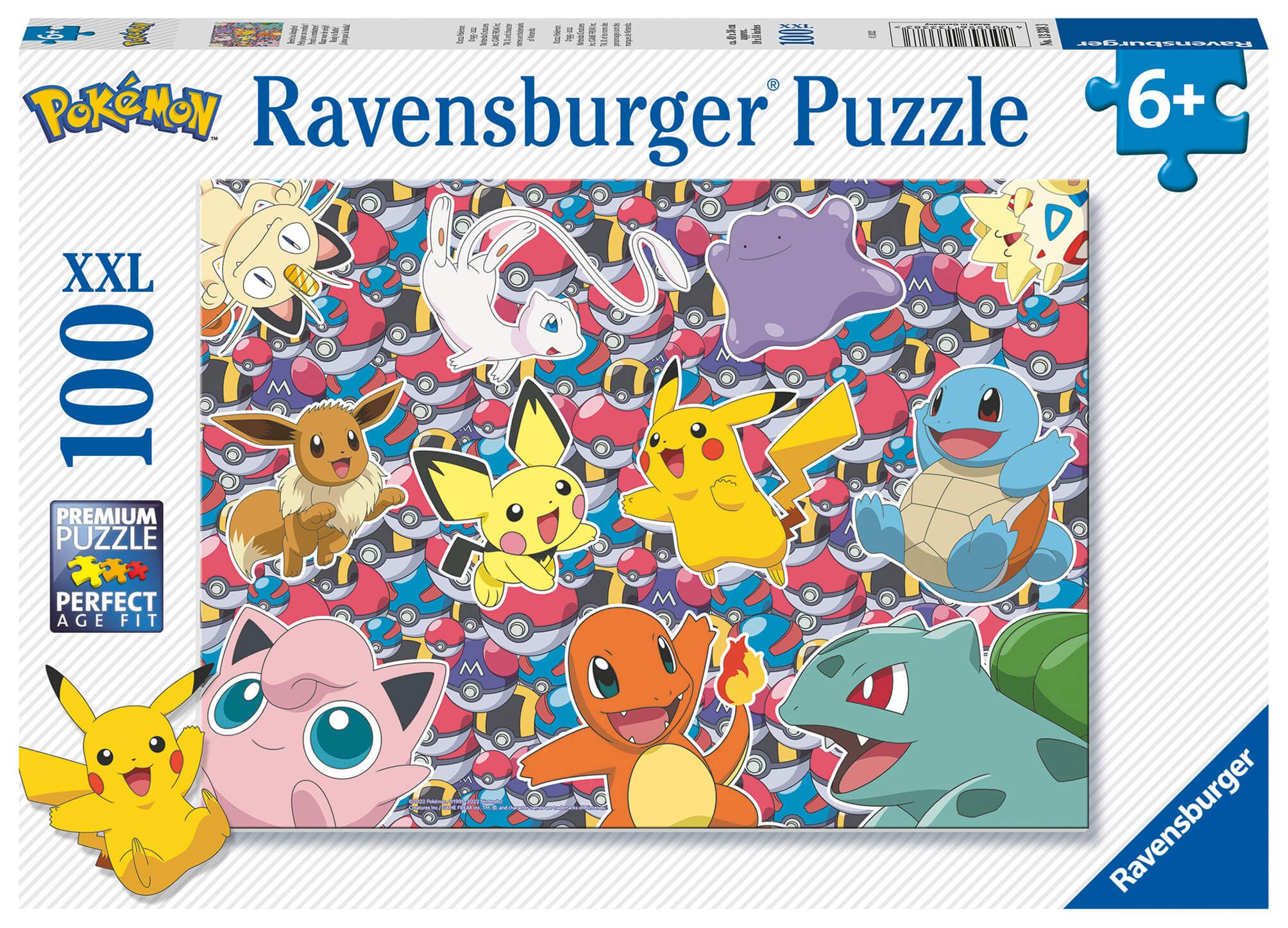Ravensburger Pokemon XXL 100-Piece Jigsaw Puzzle for Kids 6+ – Pikachu Edition