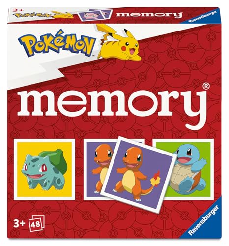 Ravensburger Pokemon Mini Memory Game – 3+ | 2–6 Players | 48 Cards