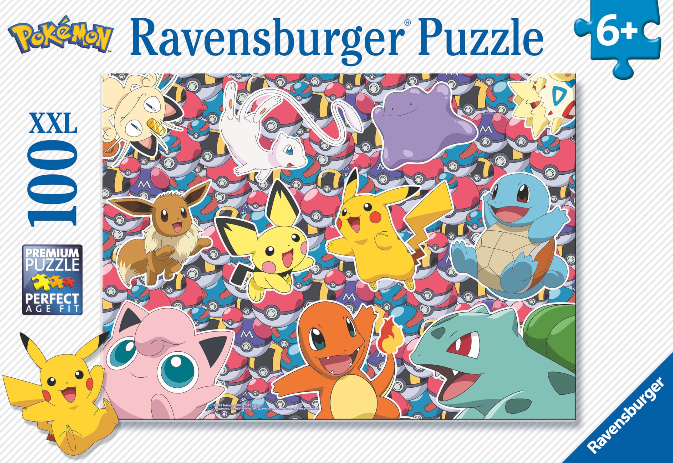 Ravensburger Pokemon XXL 100-Piece Jigsaw Puzzle for Kids 6+ – Pikachu Edition
