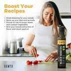 RAWYA Black Seed Oil - Unfiltered - 8.4 oz - Organic Full-Spectrum Cold-Pressed