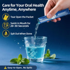 RAZOKO Mouthwash Travel Size Strips – Alcohol & Fluoride Free, Portable Fresh Mint