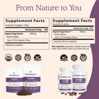 Real Mushrooms Chaga Mushroom Powder – Organic Chaga Extract (60 Servings) – Daily Wellness & Energy