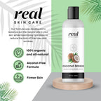 Real Skin Care Organic Body Lotion | Tighten, Hydrate & Smooth Dry Skin – Coconut, Paraben Free, 8oz