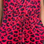 Red Leopard Breastfeeding Jumpsuit | Nursing Jumpsuit | MilkyMoon
