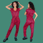 Red Leopard Breastfeeding Jumpsuit | Nursing Jumpsuit | MilkyMoon