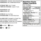 Food to Live Organic Red Reishi Mushroom Powder - 1.5 lb | Immunity & Wellness