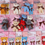REGTEB 28-Pack Kids Valentines Cards with Bear Plush Keychains – Classroom Gifts & Party Favors