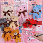 REGTEB 28-Pack Kids Valentines Cards with Bear Plush Keychains – Classroom Gifts & Party Favors