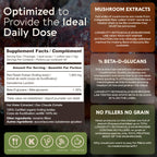Longevity Botanicals Organic Reishi Extract Powder 100g | 10:1 Concentrate | 100% Fruiting Bodies
