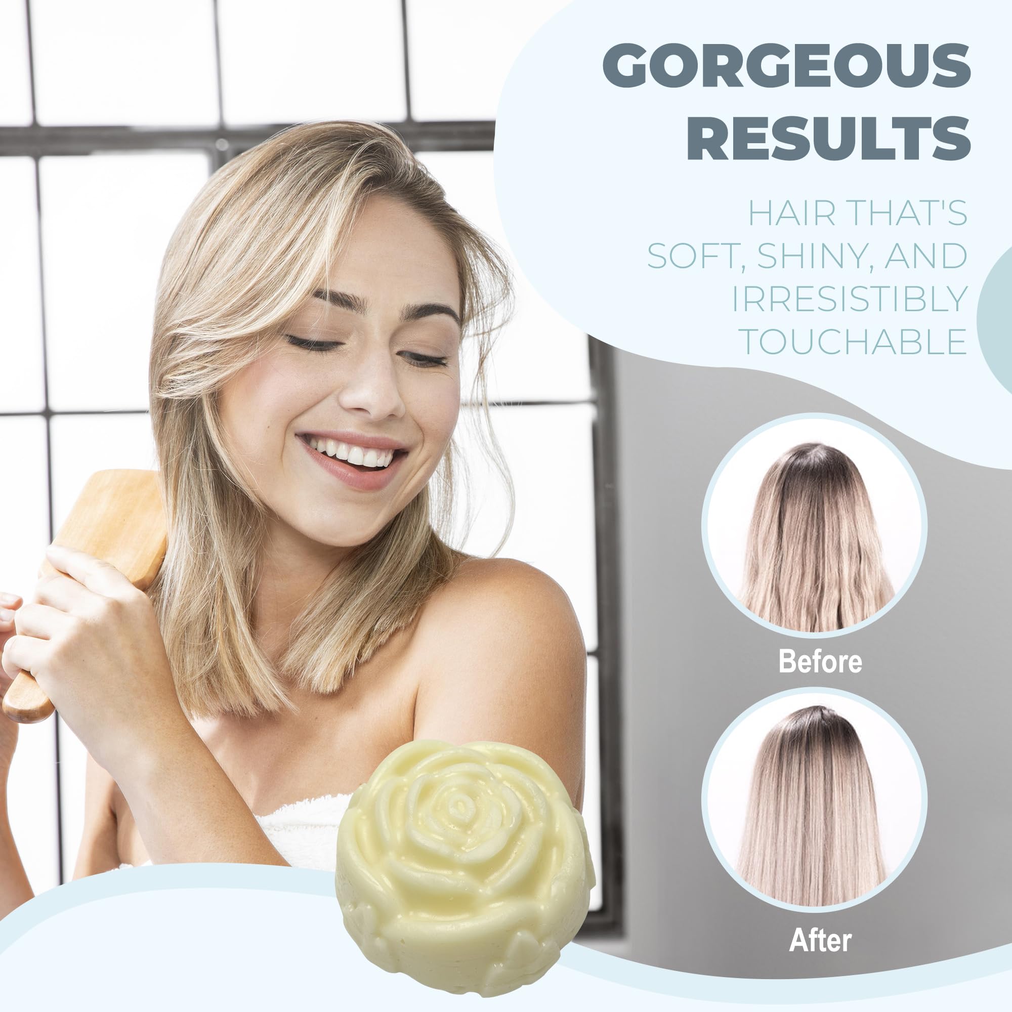 Relaxcation Bio-Conditioner-Bar für geschädigtes Haar – unparfümiert, handgemacht in den USA