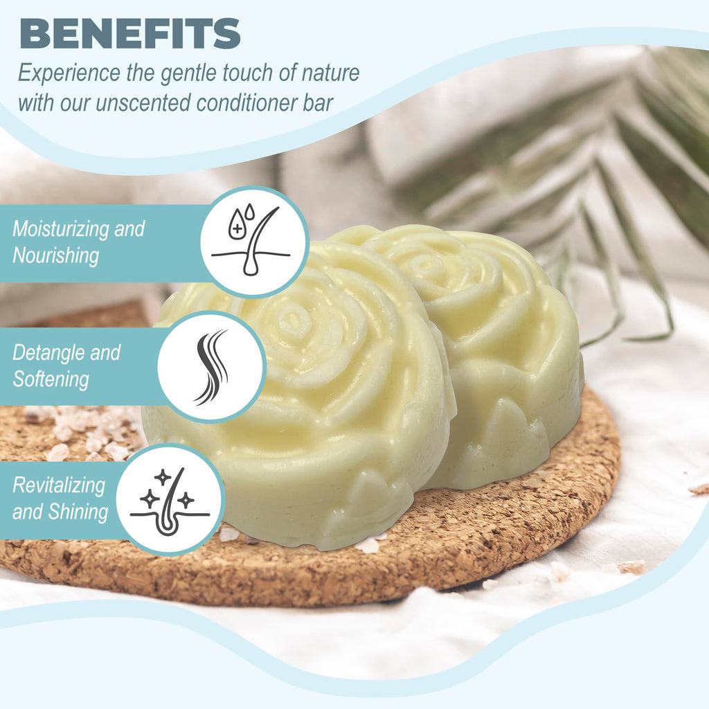 Relaxcation Bio-Conditioner-Bar für geschädigtes Haar – unparfümiert, handgemacht in den USA