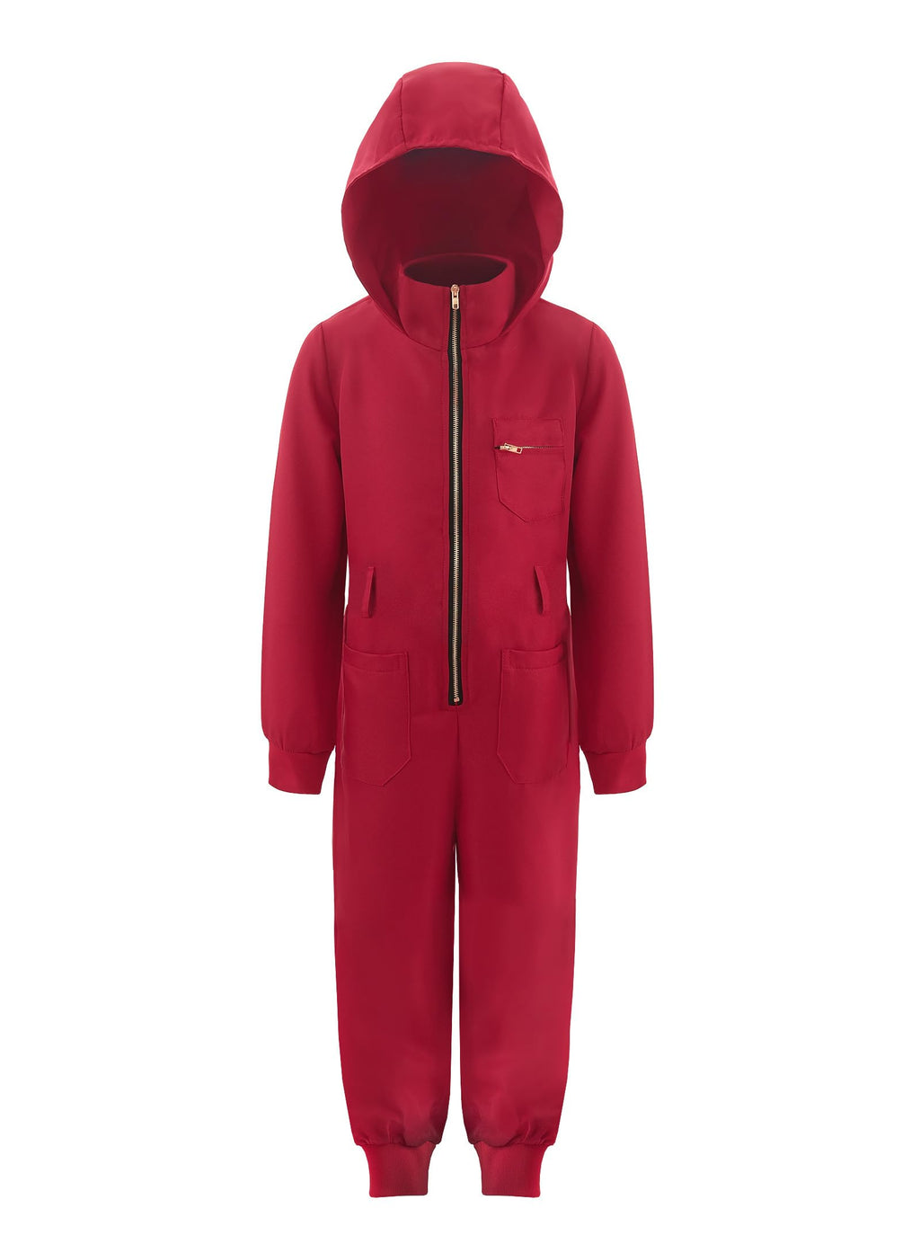 ReliBeauty Red Jumpsuit Kids Costume – Stand-Out Halloween & Party Outfit