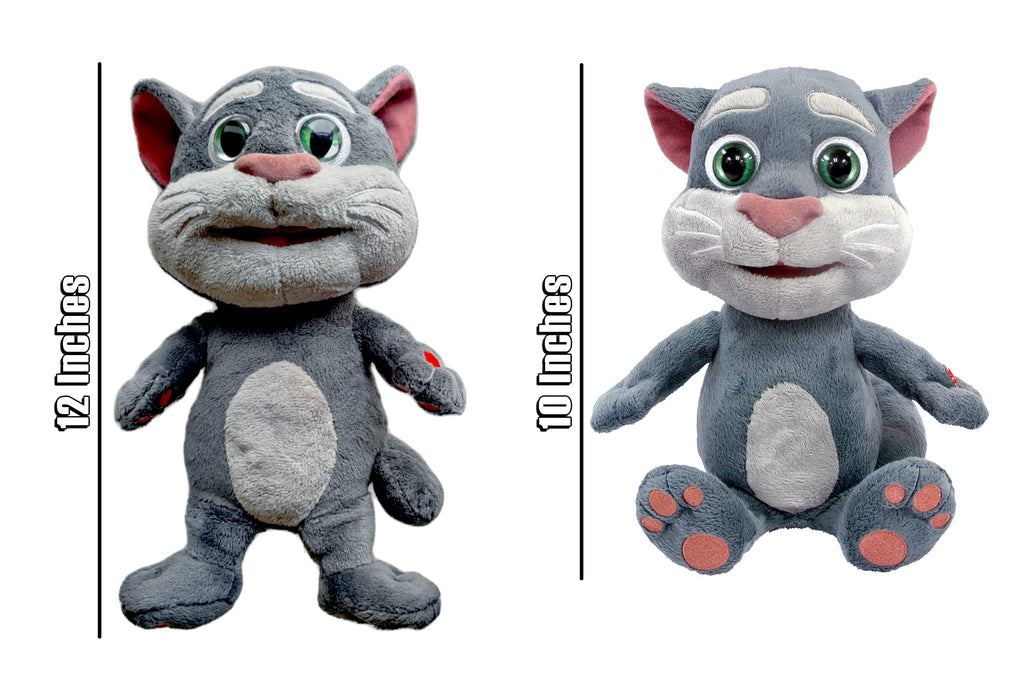Relsy Talking Tom & Friends 12-Inch Interactive Plush – Talkback Toy that Repeats Your Voice & App Sound Effects