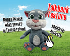 Relsy Talking Tom & Friends 12-Inch Interactive Plush – Talkback Toy that Repeats Your Voice & App Sound Effects