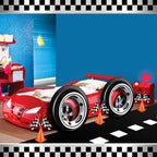 Remagr Race Car Theme Birthday Party Supplies – 24 Pcs Pack with Flags, Cones, Tire Tubes, Tablecloth & Runner